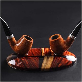 Автоматическая кормушка для домашних животных. Подставка для 2 курительных трубок. Аксессуары для курения табака. Деревянная подставка для курительных трубок, модель большой вместимости.