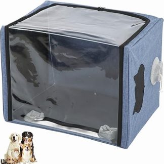 Гнездо для распыления кислорода для домашних животных, износостойкая ткань Оксфорд, складная кислородная палатка для кошек и собак, профессиональный небулайзер, портативная клетка для кислородной терапии в реанимации.