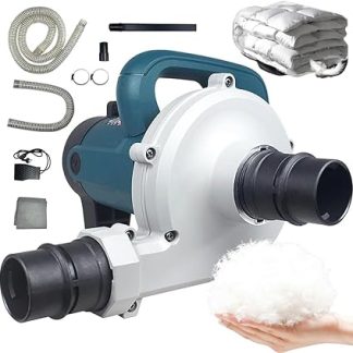 Электрическая машина для наполнения пухом – двойная функция: выдувание и всасывание, ножное управление, 6-ступенчатая регулировка скорости наполнения перьями.