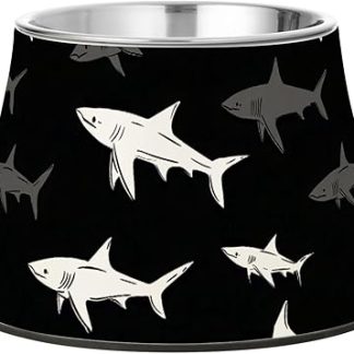 Миски для воды и корма для домашних животных Black Shark из нержавеющей стали, приподнятые над поверхностью воды, для собак, кошек, кроликов, птиц и собак с усами. Plato de comida para perros (блюдо для собак).