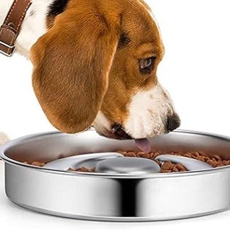 Миски для медленного кормления - миска для кормления собак из нержавеющей стали, с нескользящим основанием, безопасная и разработанная для щенков и собак, которые едят быстро.