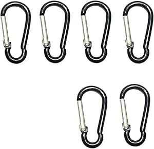 Автоматическая кормушка для домашних животных, 6 шт., алюминиевый сплав, карабин, крючок для рюкзака, брелок с защелкой, подвеска для бутылки с водой, большая вместимость.