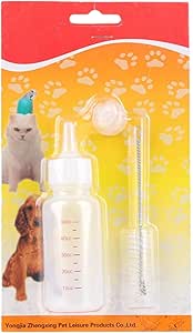 Набор бутылочек для котят - 50 мл, бутылочки для щенков - набор сосок для кормления с щеткой для чистки, для прогулок на свежем воздухе, например.