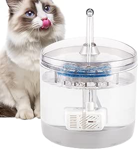 Диспенсер для воды для кошек, 1,5 л, автоматический, бесшумный, 2 режима работы, электрический, прозрачный, поилка для собак, для гостиной, балкона, сада, дома, общежития, спальни.