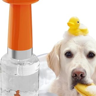 Электрический дозатор шампуня для котят - автоматический дозатор для мытья котят, портативный аксессуар для животных в форме гриба - для дома, путешествий, ванной комнаты, приюта