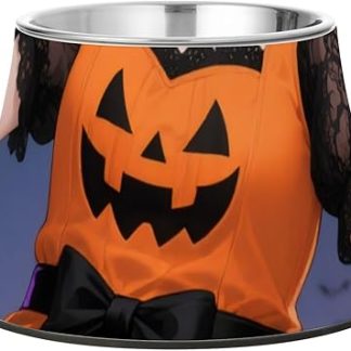 Милая миска для корма для домашних животных на Хэллоуин с подставкой из нержавеющей стали. Простые миски для медленного кормления собак. Медленная кормушка для собак.