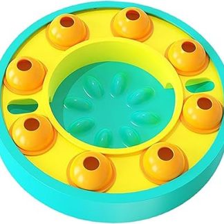 Интерактивная игра-головоломка для медленного кормления собак повышает их интеллект и способствует дрессировке.