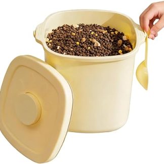 Контейнер для хранения собачьего корма | 10 литров, герметичная упаковка, влагонепроницаемый контейнер для корма для домашних животных - кошек и щенков, для злаков, муки, сои, кухонных принадлежностей и т.д.