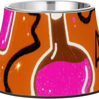 Счастливого Хэллоуина! Волшебное зелье. Оранжевая миска для кормления собак. Улучшенная миска из нержавеющей стали для кошек, корм для медленно кормящихся собак. Удобная миска для еды для собак. Plato de comida para perros (блюдо для собак).