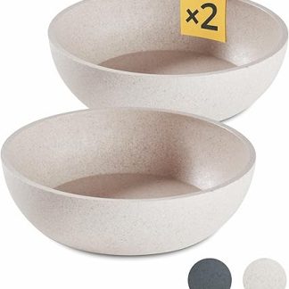 Миска для собак PiuPet, 2 x 1,6 л, бежевая, можно мыть в посудомойке, диаметр 21,5 см, большая миска для еды и воды для собак.