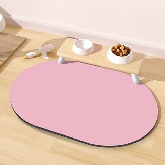 Впитывающий коврик для кошачьего корма, защищает пол, не оставляет пятен, быстросохнущий, для мисок с едой и водой, нескользящая основа, коврик для кошачьих мисок.