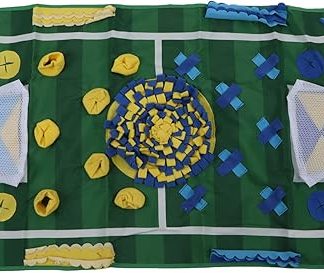 Интерактивный коврик для собак с отделениями для лакомств, прочный коврик для кормления, стимулирующий умственную деятельность, успокаивающий.