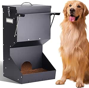 Автоматическая кормушка для крупных собак, 11 кг, настенное крепление, для использования внутри и снаружи помещений, прочная.