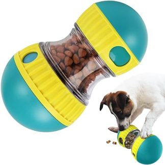 Интерактивная кормушка для собак, диспенсер для лакомств, регулируемый диспенсер для корма, регулируемая подача корма для собак, уменьшает скуку, повышает IQ, кормушка для всех собак.