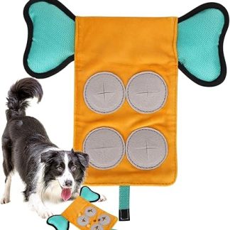 Автоматический дозатор корма для собак, интерактивный дозатор корма для собак, игрушка — развивающая игра для маленьких, средних и крупных собак в фазе жевания.