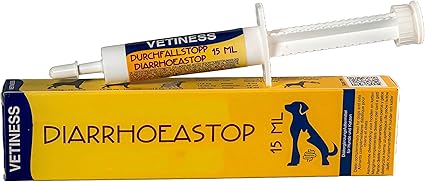 Паста EnteroFit Diarrhea Stop для собак, 15 мл - при острой диарее и кишечных расстройствах - пищевая добавка с активированным углем, бентонитом и пробиотиком Enterococcus faecium.