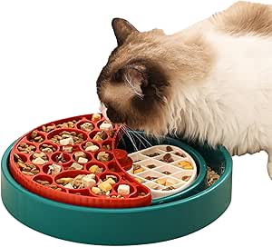 Миска для медленного кормления детей - игрушка-головоломка с лабиринтом | Интерактивная кормушка с вращением на 360 градусов | Безопасное питание | Снижение стресса у ребенка