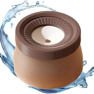 Плавающая миска для воды для домашних животных, 1200 мл, защита от брызг, функция медленного поения для предотвращения проливаний, большая вместимость с удобным поение, дозатор для маленьких и средних собак.