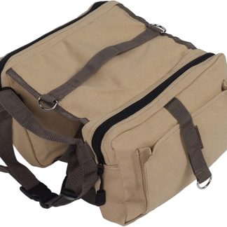 Dog Backpack Harness, Lightweight Dog Camping Saddle Bag with Pockets, Dog Pack Tactical Backpack Harness Dog Saddle Bag for Medium Large Dogs Outdoor Hiking Travel