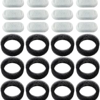 12 сменных фильтров для кошачьего фонтана и предварительный фильтр-губка для автоматического фонтана для собак. Прочные, легко устанавливаются.