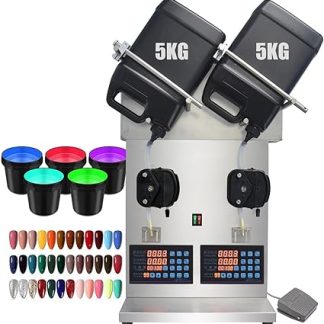 Автоматическая машина для розлива жидкостей, цифровой дозатор для бутылок, обеспечивающий хороший поток жидкости, двухголовочная, 2-300 мл, с насосом PPS и цифровым управлением.