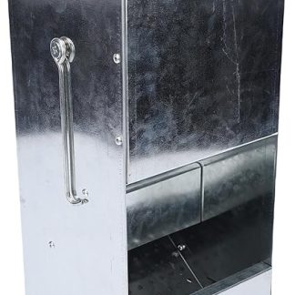 Универсальная кормушка для кроликов, вместительный дозатор корма из оцинкованного металла, уличная кормушка для кроликов с защитным чехлом от дождя, идеально подходит для садовых кроликов и морских свинок.