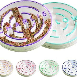 Персонализированные миски для медленного кормления собак, кормушка-головоломка для домашних животных, миски-лабиринты для всех пород, миска с возможностью нанесения имени и рисунка.