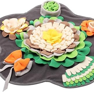 Интерактивный коврик для кормления собак и щенков | Игра-стимуляция умственной деятельности для снятия скуки и стресса, прочная нескользящая игрушка для облегчения медленного и спокойного приема пищи.