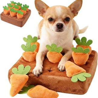 Коврик для обнюхивания собак, интерактивная головоломка с морковкой, коврик для лакомств для собак, для самообучения, дома, в помещении, в гостиной, для умственной тренировки, для снятия скуки.