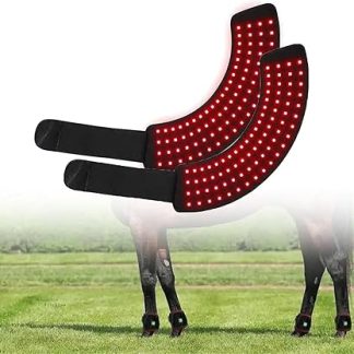 Терапия красным светом для лошадей: устройство для терапии красным светом в форме подковы облегчает мышечные и суставные боли, вызванные интенсивными физическими нагрузками у лошадей.