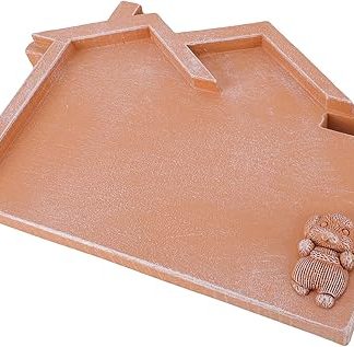 Высококачественный мемориальный камень из смолы, выполненный в форме дома, с возможностью гравировки персонализированного сообщения, подходит для использования на открытом воздухе и в помещении, устойчив к погодным условиям.