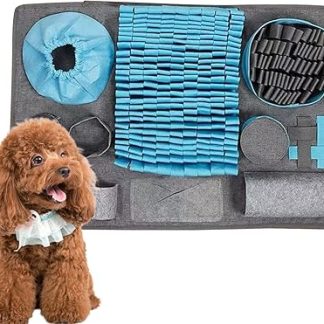 Интерактивный коврик для кормления собак - стимулирующая подстилка, игрушка для игр, еда, развлечение, для кошек, щенков, крупных пород, домашних животных, для использования в помещении.