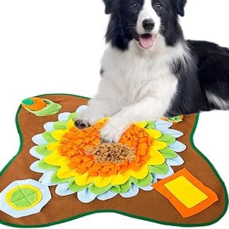 Аксессуары для домашних животных: коврик для кормления, устройство для замедления подачи корма | диспенсер для корма, интерактивные игрушки для собак | игрушки для тренировки обоняния, F-образной формы (оранжевые, UN)