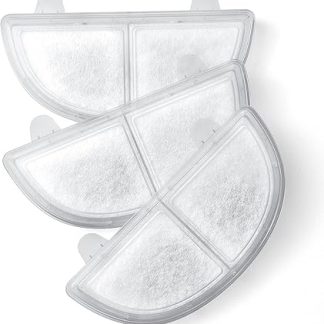 Фильтры для поилок HomeRunPet, 3 шт. Сменные фильтры для поилок для кошек и собак, белые.