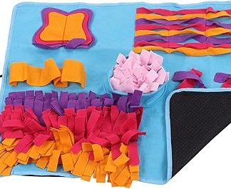 Коврик для медленного кормления собак, улучшенная подстилка для кормления питомцев, уменьшающая скуку, портативный коврик-головоломка для собак/щенков/дрессировки, полиэстер, можно стирать в машине.