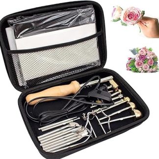 Машина для прессования искусственных цветов, электрический флорист с 18 головками, ручка с защитой от ожогов, для изготовления цветов, регулируемая температура.