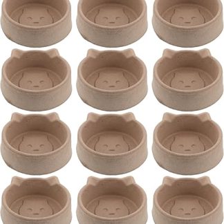 15 бумажных мисок для воды и корма для домашних животных. Бумажные миски для собак, кошек, корма и питьевой воды.