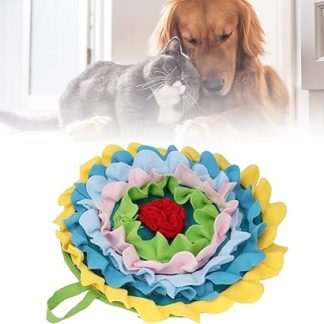 Коврик для кормления TARSHYRY для собак, кошек и кроликов, 16,9 x 16,9 дюймов, из войлока, для складывания лакомств в стопку.