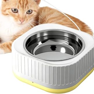 Автоматический поилка для кошек из нержавеющей стали с постоянной температурой, 220 мл - поилка для собак - для прогулок в клетке на улице ночью и днем