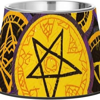 Счастливого Хэллоуина! Волшебный значок для мисок для собак, нескользящая миска из нержавеющей стали для медленного кормления, средство для облегчения кормления, миски для собак.