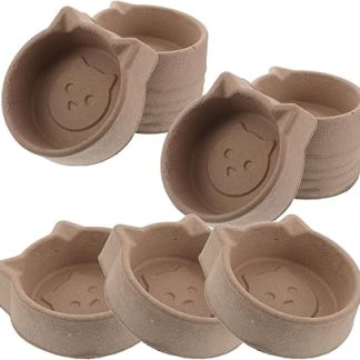 15 бумажных мисок для собачьего корма, которые можно наполнять водой, кормом и водой для собак и кошек.