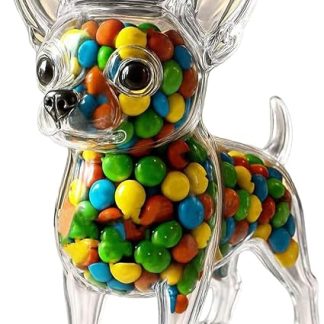 Контейнеры для конфет с крышками в виде собак | Банка для закусок и еды, прозрачная коробка, симпатичный контейнер для гостиной, столовой, кухни, вечеринки, хранения продуктов, письменного стола, спальни, дома