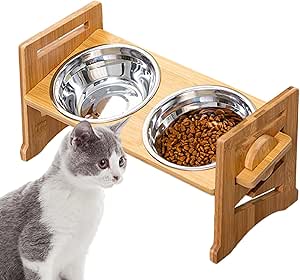 Приподнятые миски для собак | Регулируемая подставка для корма для домашних животных - аксессуары для кормления и поения кошек, для дома и путешествий