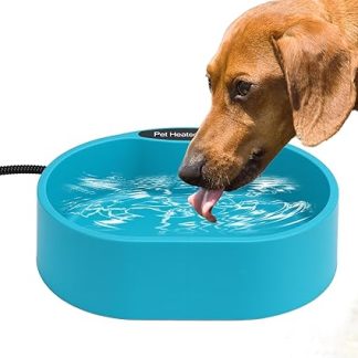 Миска для воды с подогревом, кабель с защитой от укусов, 3,7 л, автоматический термостат, миска с подогревом для собак, кошек, кроликов, кур, зимняя, защита от замерзания, миска для