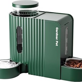Автоматическая гравитационная кормушка для животных Gardner Pet, 2 x 2, диспенсер для корма и воды для собак, 100% без бисфенола-А, 2-в-1, с чашей из нержавеющей стали, для собак.