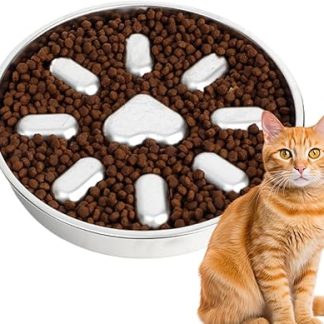 Миска для медленного кормления собак, лабиринтная конструкция для медленного приема пищи, миска из нержавеющей стали, предотвращает проглатывание, интерактивная.