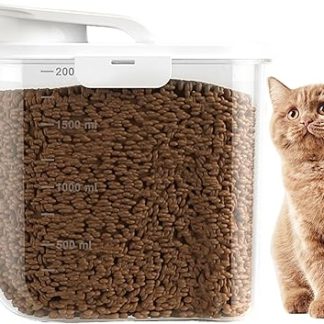 Контейнеры для хранения корма для домашних животных, герметичные контейнеры для хранения корма для животных, контейнеры с крышкой, для кладовой, дома, кухни, для организации хранения муки, сахара.