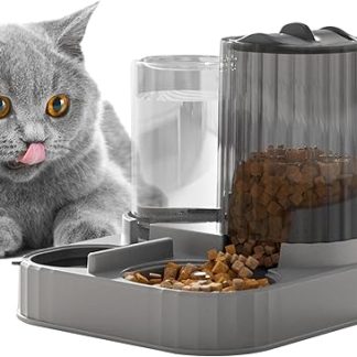 Автоматическая кормушка для кошек, большая миска 2 в 1, поилка и дозатор для еды для кошек | Для кошек мелких и средних пород, для дома, квартиры, гостиной, спальни