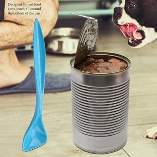 Пластиковая ложка Zerodis Dog Products с длинной ручкой для консервированного корма для собак, обеспечивающая безопасное использование для кошек и домашних животных, а также ложка для влажного корма.