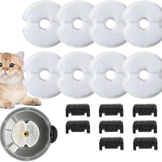 Фильтр для поилки для кошек - Автоматический фильтр для поилки для домашних животных - Безопасная регулируемая система фильтрации воды для собак и котят